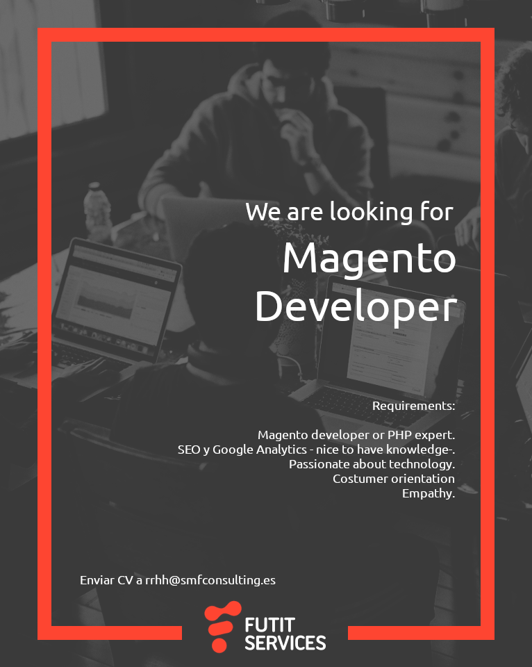 Magento Developer search flyer
